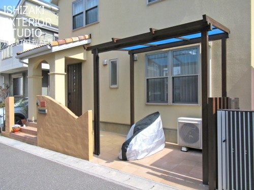 自転車置場へリフォーム