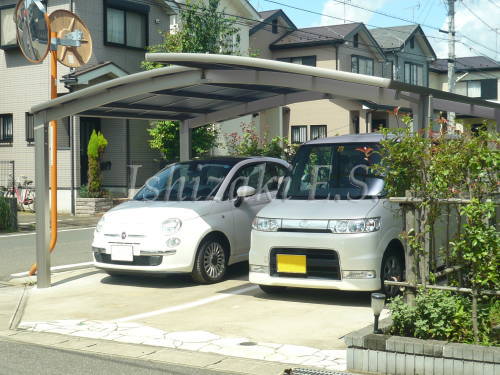 独自加工のカーポート　松戸市Ｙ邸