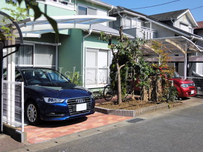 車庫増設後の全景