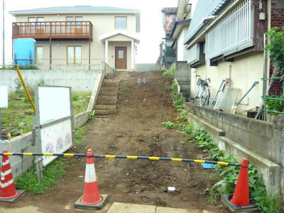 土のままの施工前