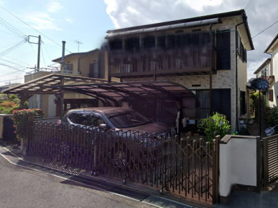 既存の伸縮門扉