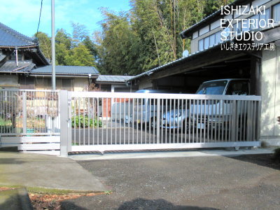 隙間スペースに「クレディフェンス」設置後