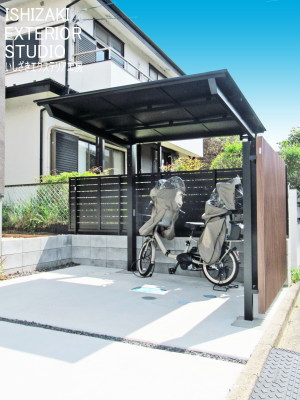 LIXILのサイクルポート屋根「フーゴFミニ」