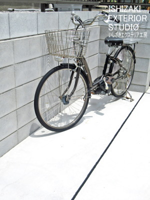 新設した自転車置場