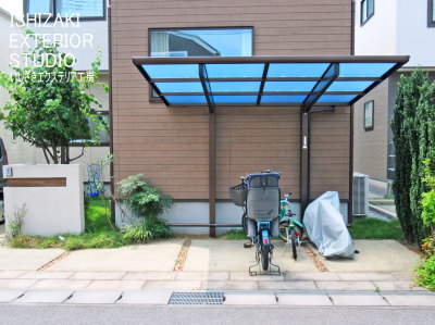 自転車置場設置後