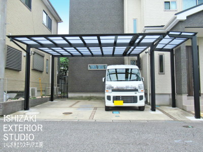 車庫の施工後の様子