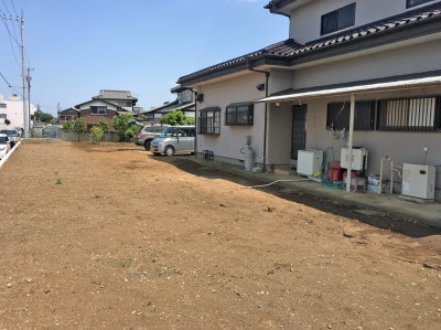 雑草除去が大変だった施工前