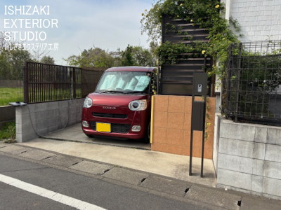 DIYのチェーンで防犯対策していた施工前