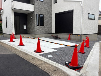 施工前の道路境界
