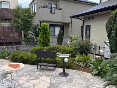 庭側から見た施工前の様子