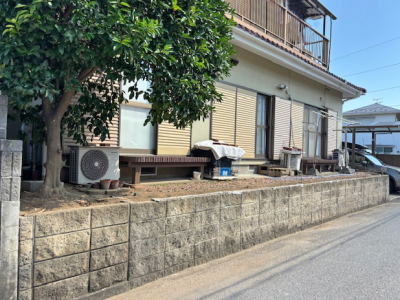 敷地内に簡単に入れた施工前