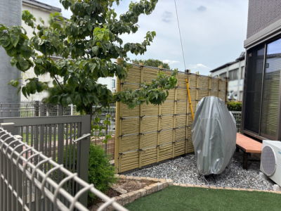 足場が悪く自転車が安定しなかった施工前