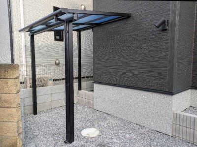 施工前のサイクルポート