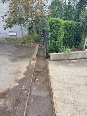 施工前のレール部の様子