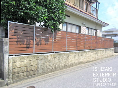 フェンスで防犯面が向上した施工後