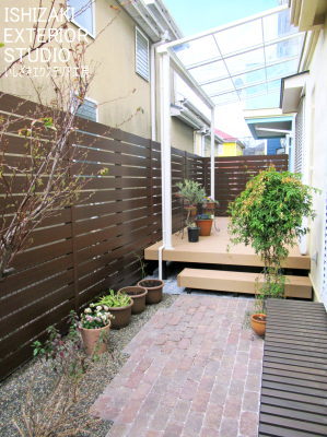 ガーデンリフォーム後の庭