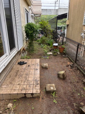 リビング側から見た施工前の様子