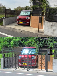 カーゲート「セレビュー」で車庫の防犯対策　柏市A邸