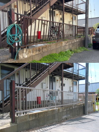 アパートのサビたフェンスのお取替えリフォーム　柏市H邸